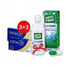 Alcon Total 30 (3+3 шт.+Alcon PureMoist 300 ml) фото/фотография Alcon Total 30 (3+3 шт.+Alcon PureMoist 300 ml) фото/фотография