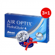 Air Optix plus HydraGlyde (3+1 шт.)  фото/фотографія