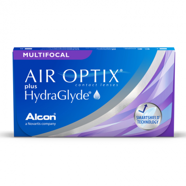 Air Optix plus HydraGlyde Multifocal (3 шт.)  фото/фотографія