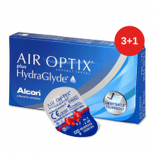Air Optix plus HydraGlyde (3+1 шт.)  фото/фотография