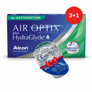 Air Optix plus HydraGlyde for Astigmatism (3+1 шт.)  фото/фотография